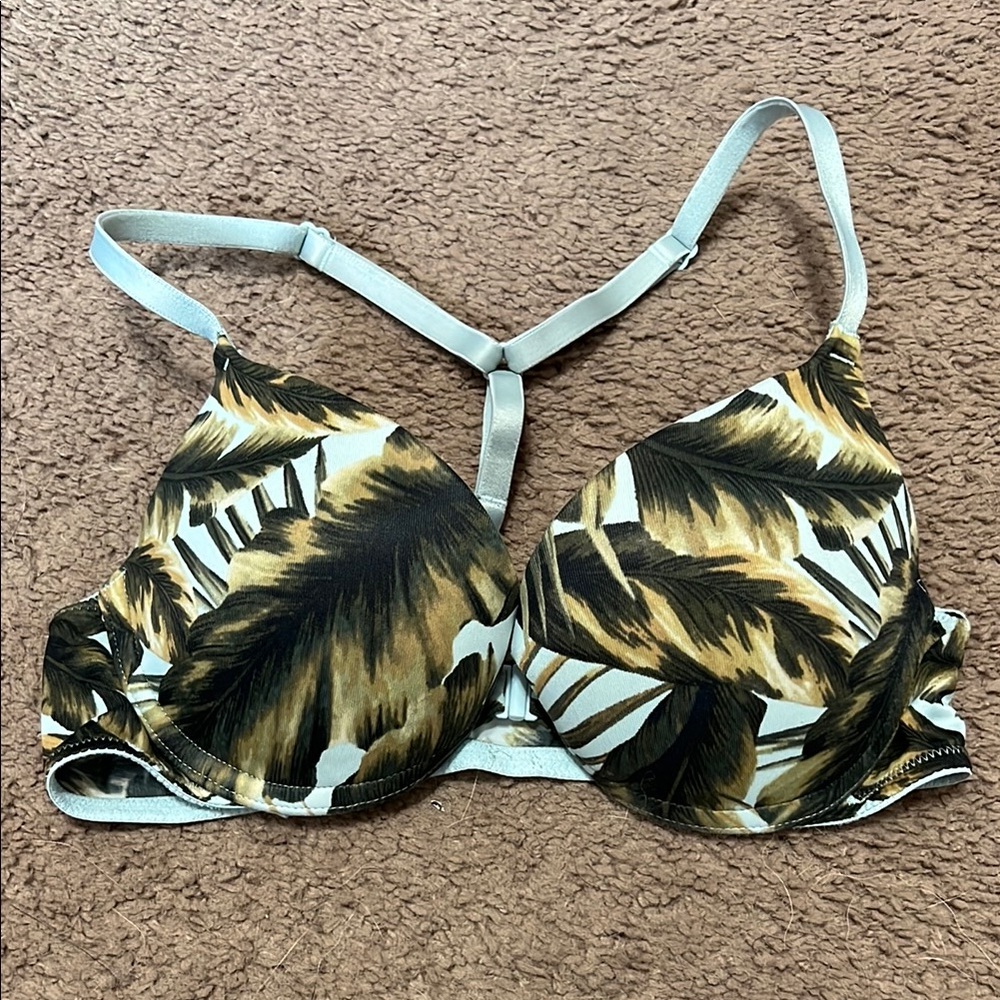 PINK Victoria's Secret Tropical Print Halter Bra